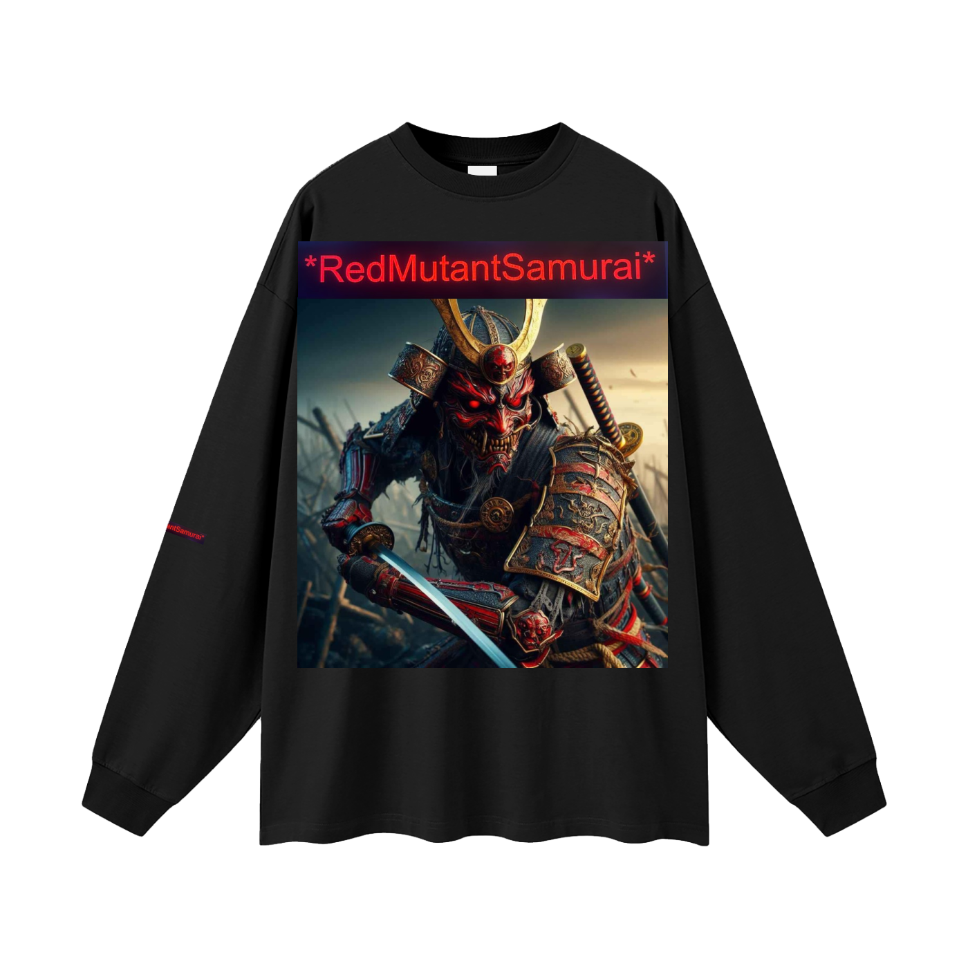 RedMutantSamurai Battle* Long Sleeve T-Shirt